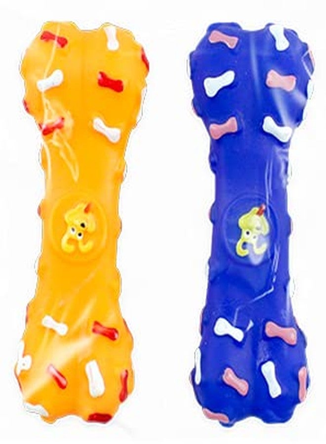 Pups&Pets ألعاب الكلاب والجراء من Pups&Pets، عبارة عن عظام تصدر صوتاً، ألعاب للعب والجلب، عبوة من قطعتين (قد يختلف اللون)... - Image 1